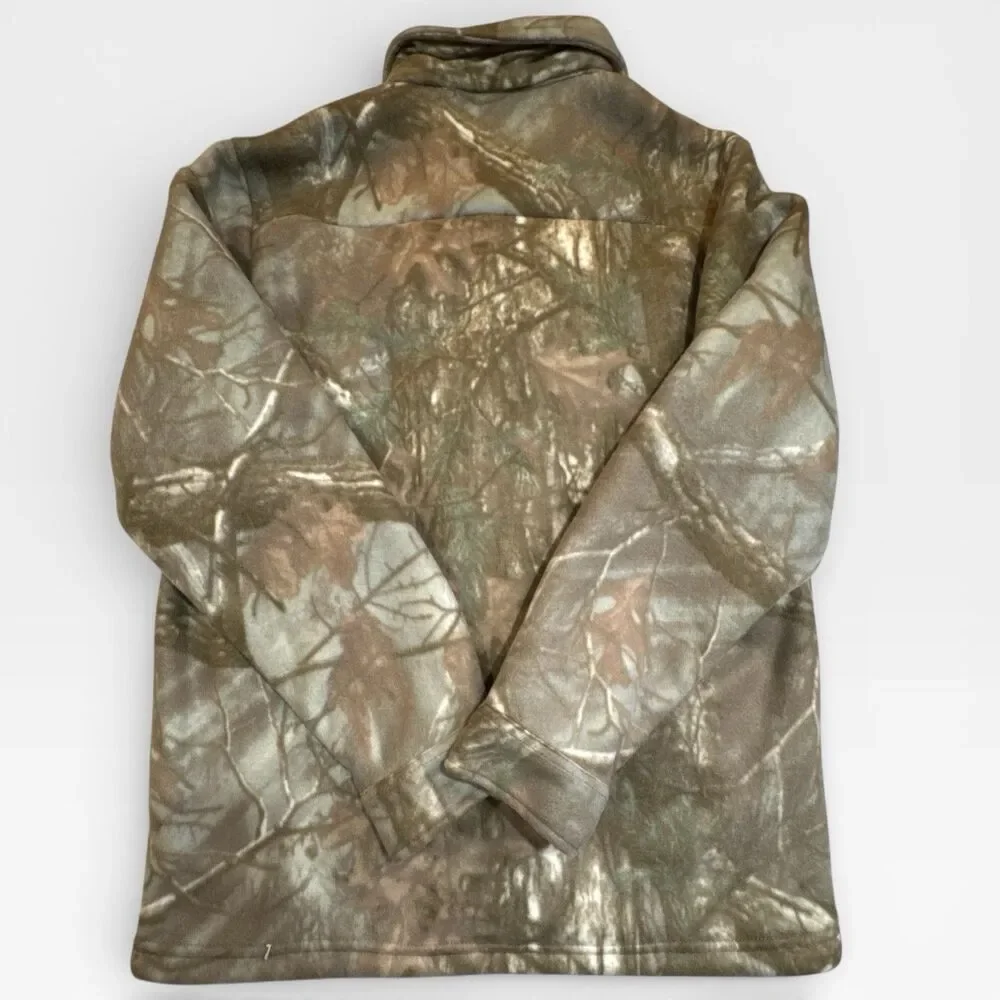 NWT Camo Sherpa Lined Shacket Jacket M‎ Button Front Original Deluxe Supply